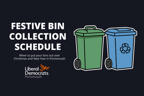 FESTIVE BIN COLLECTION SCHEDULE