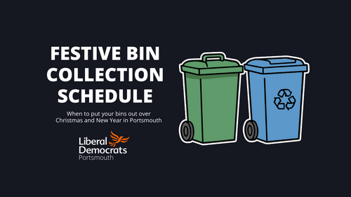 FESTIVE BIN COLLECTION SCHEDULE
